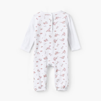 Juniors Cotton Crew Neck Long Sleeves Sleepsuit with Snap Button Closure