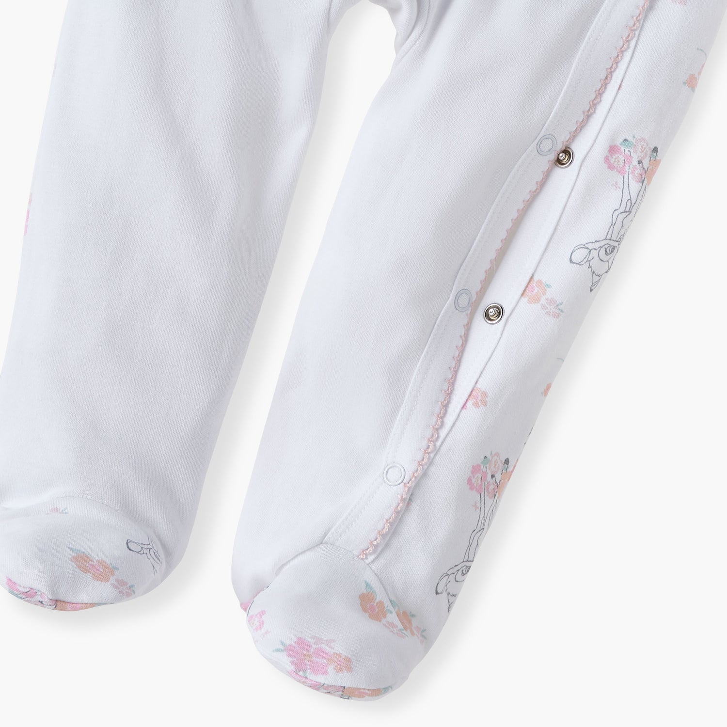 Disney All-Over Bambi Print Closed Feet Sleepsuit with Long Sleeves