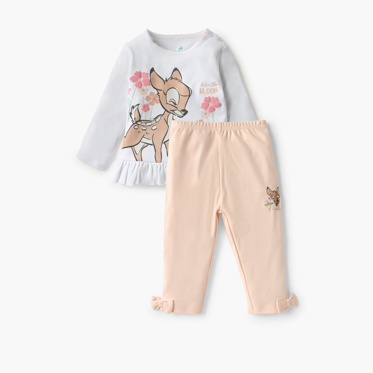 Disney Bambi Print T-shirt and Pyjama Set