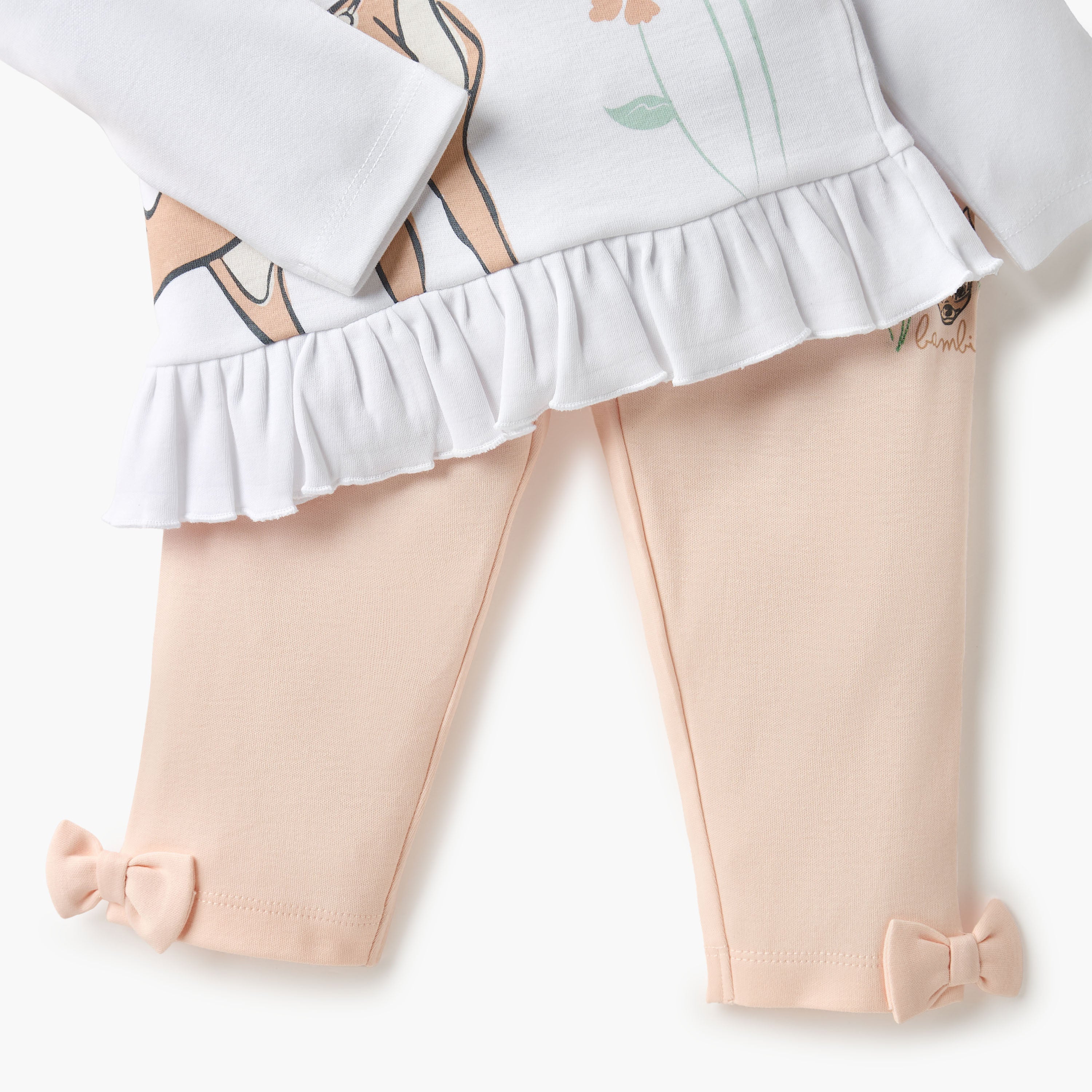 Disney Bambi Print T-shirt and Pyjama Set