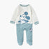 Disney Mickey Mouse Print Closed Feet Sleepsuit with Long Sleeves - Multicolour / 9-12 mths