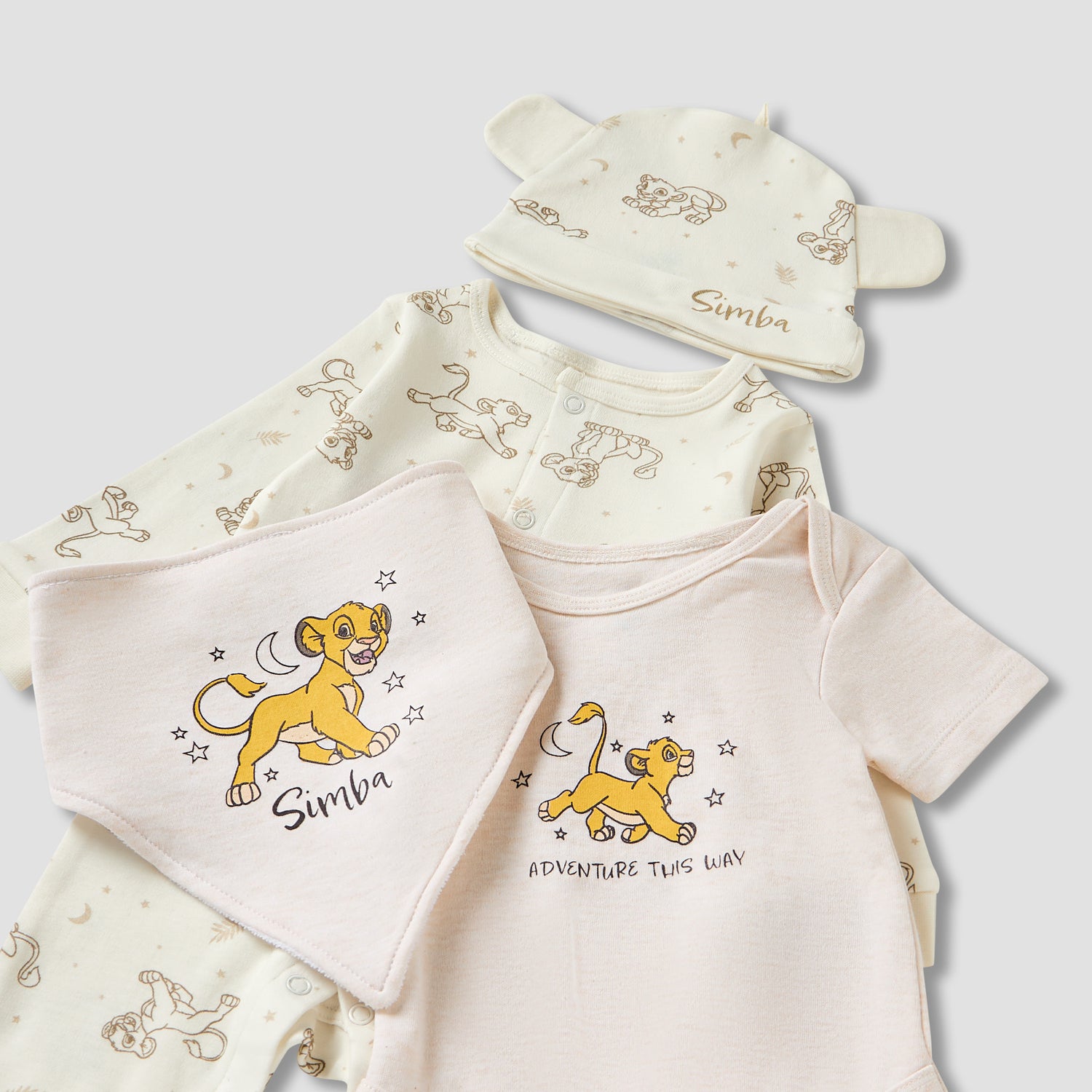 Disney 4-Piece Simba Print Clothing Gift Set