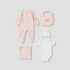 Juniors Floral Print 5-Piece Clothing Gift Set - Pink / 0-3 mths