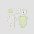 Juniors Floral Print 5-Piece Clothing Gift Set - Green / 0-3 mths