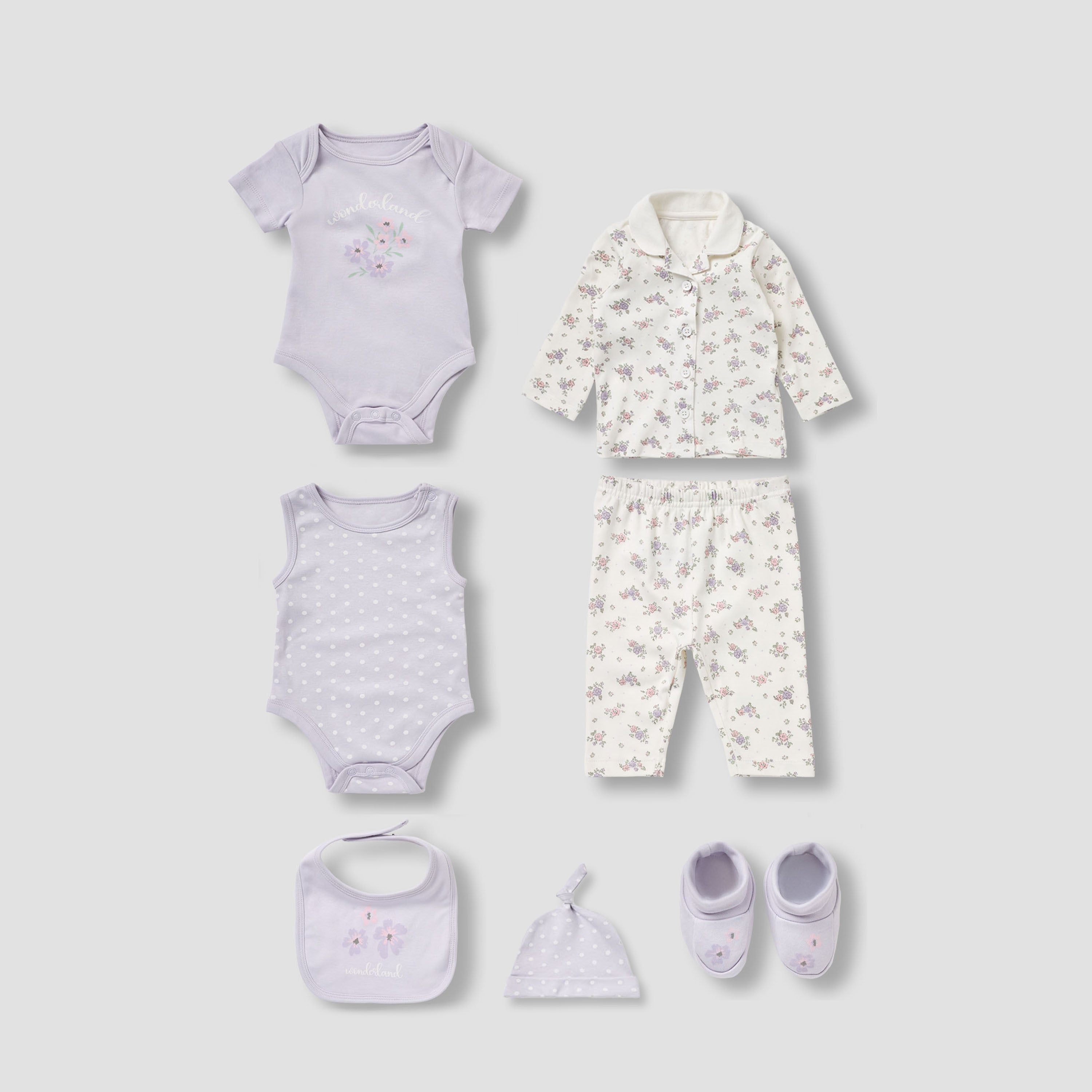 Set of 8 Juniors Clothing Gift Set with Snap Button Closure