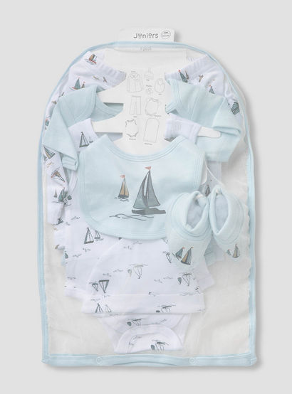 Set of 8 Juniors Clothing Gift Set with Sailboat Print-baby-boys-clothing-setsandcoords-image-1