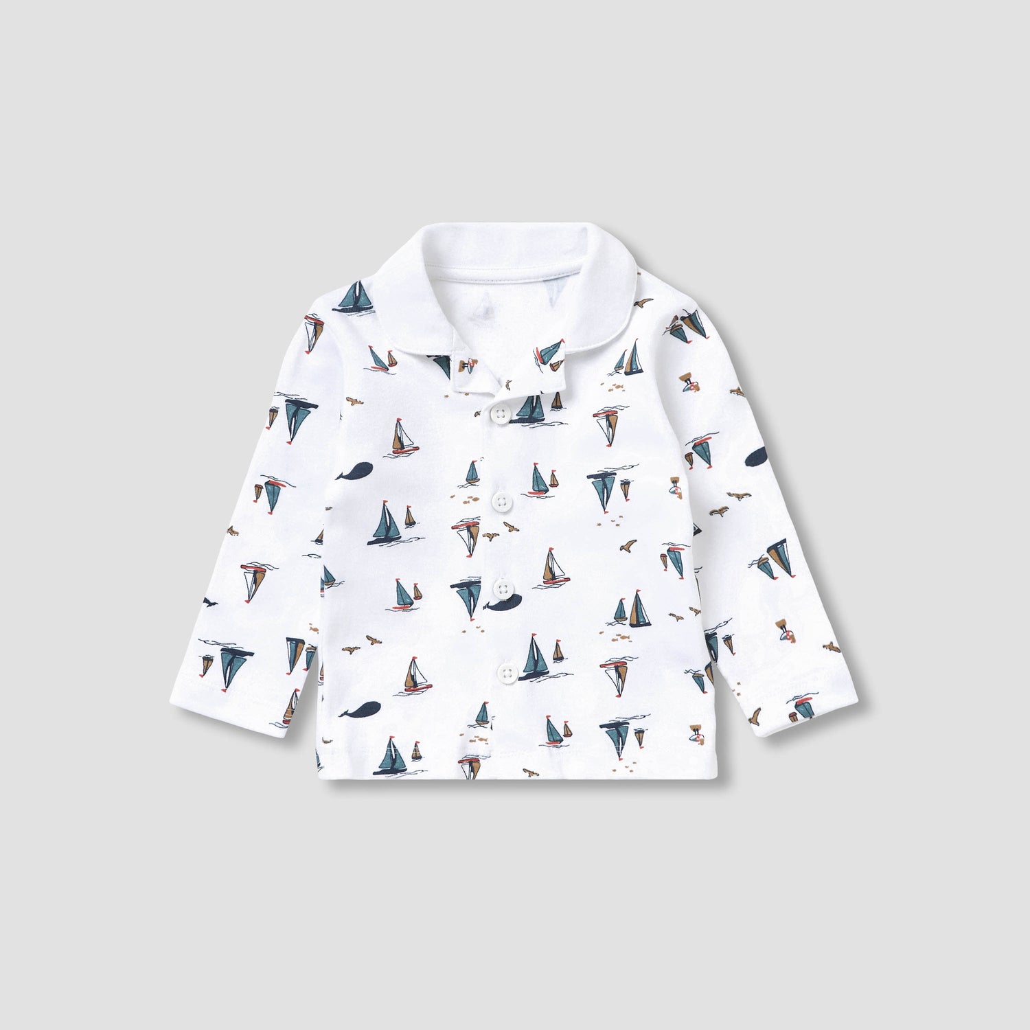 Set of 8 Juniors Clothing Gift Set with Sailboat Print