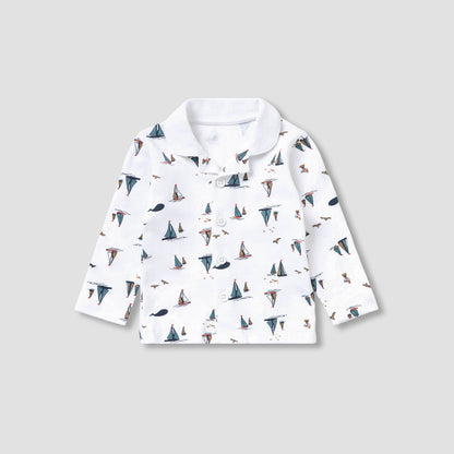 Set of 8 Juniors Clothing Gift Set with Sailboat Print