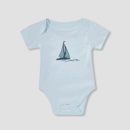 Set of 8 Juniors Clothing Gift Set with Sailboat Print