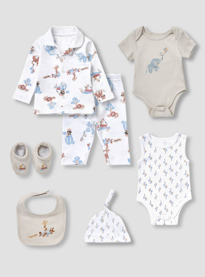 Set of 8 Juniors Clothing Gift Set with Print-baby-boys-clothing-setsandcoords-image-2