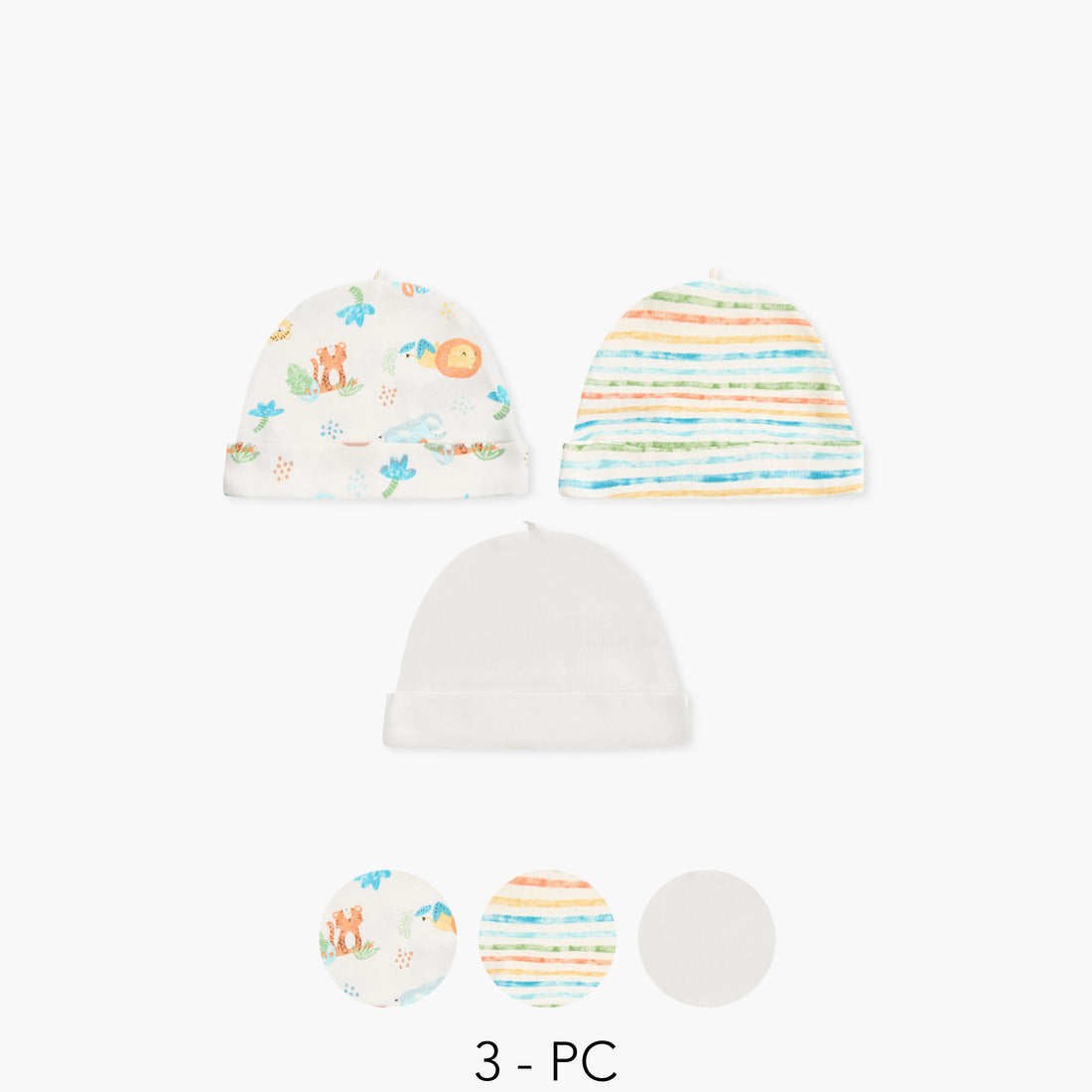 Juniors Assorted Cap - Set of 3