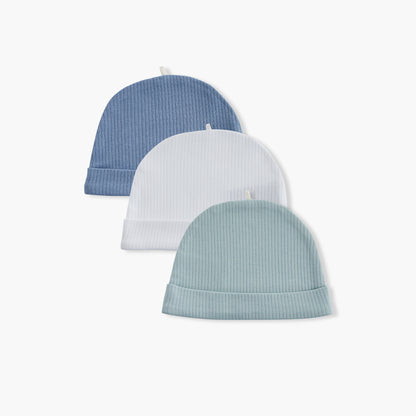 Juniors Ribbed Cap - Set of 3