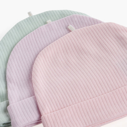 Juniors Ribbed Cap - Set of 3