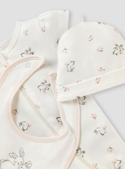 Juniors Bunny Print 3-Piece Gift Set-baby-girls-clothing-setsandcoords-image-5