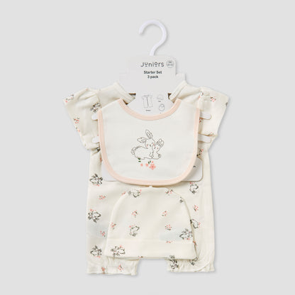 Juniors Bunny Print 3-Piece Gift Set