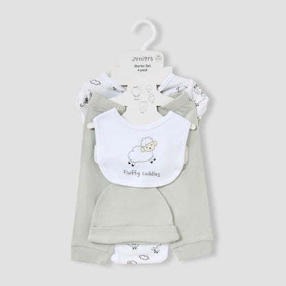 Juniors 4-Piece Sheep Print Clothing Set
