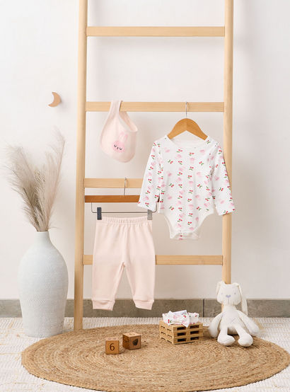 Juniors 4-Piece Bunny Print Clothing Set-baby-girls-clothing-setsandcoords-image-9
