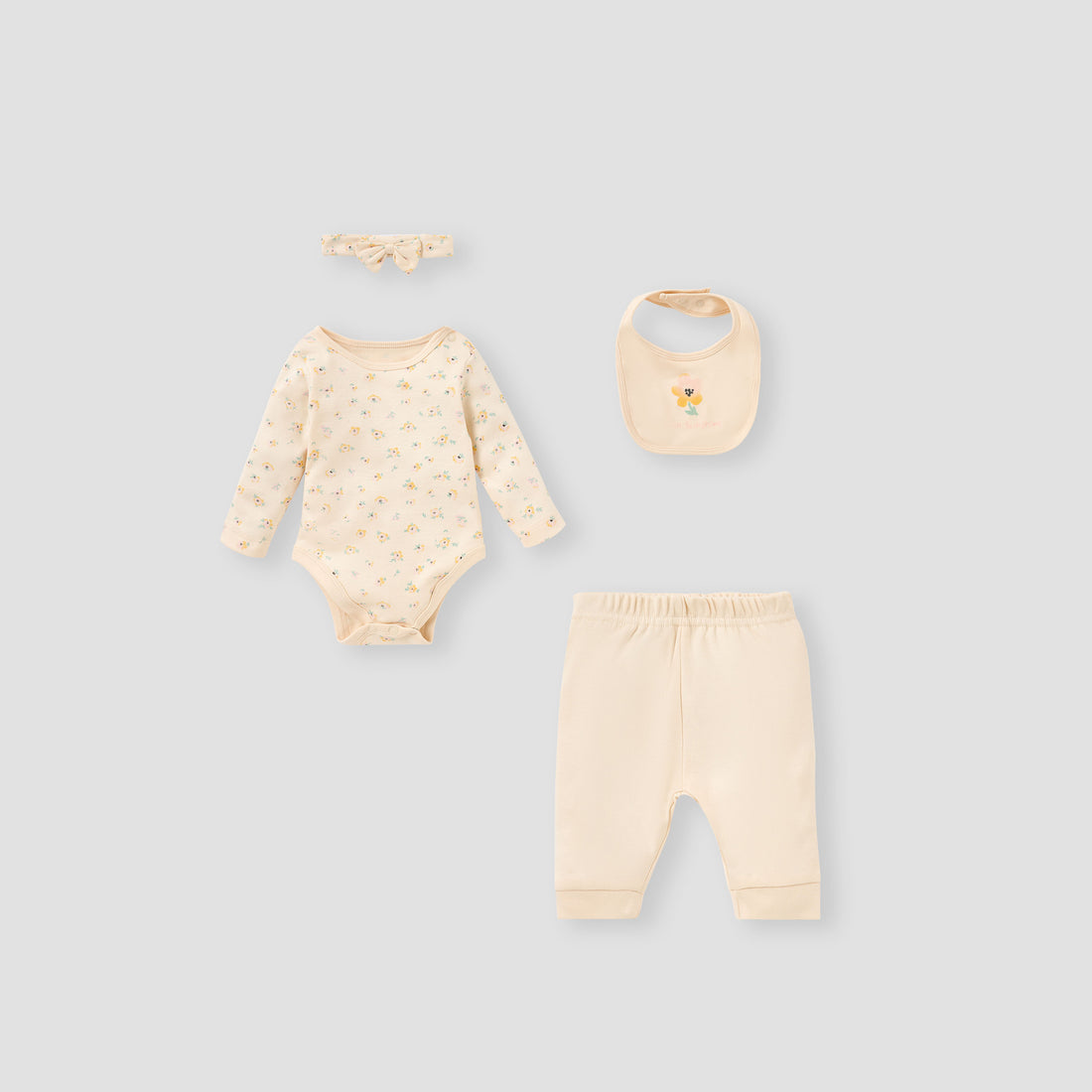 Juniors 4-Piece Assorted Clothing Set - Pink / 0-3 mths