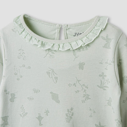 Juniors Floral Print T-shirt and Pyjamas - Set of 3
