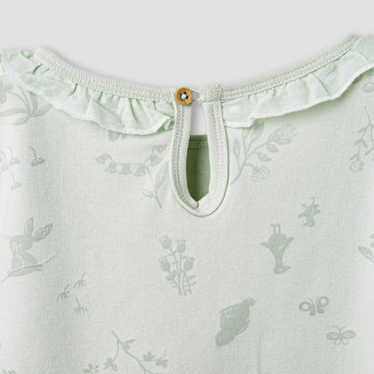 Juniors Floral Print T-shirt and Pyjamas - Set of 3
