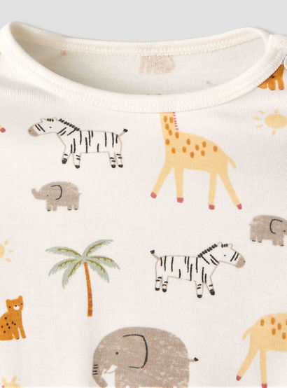 Pack of 3 Juniors Cotton Round Neck Long Sleeves Pyjama Set with Safari Print-baby-boys-clothing-nightwear-pyjamasets-image-12