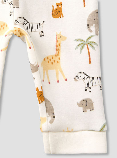 Pack of 3 Juniors Cotton Round Neck Long Sleeves Pyjama Set with Safari Print-baby-boys-clothing-nightwear-pyjamasets-image-13