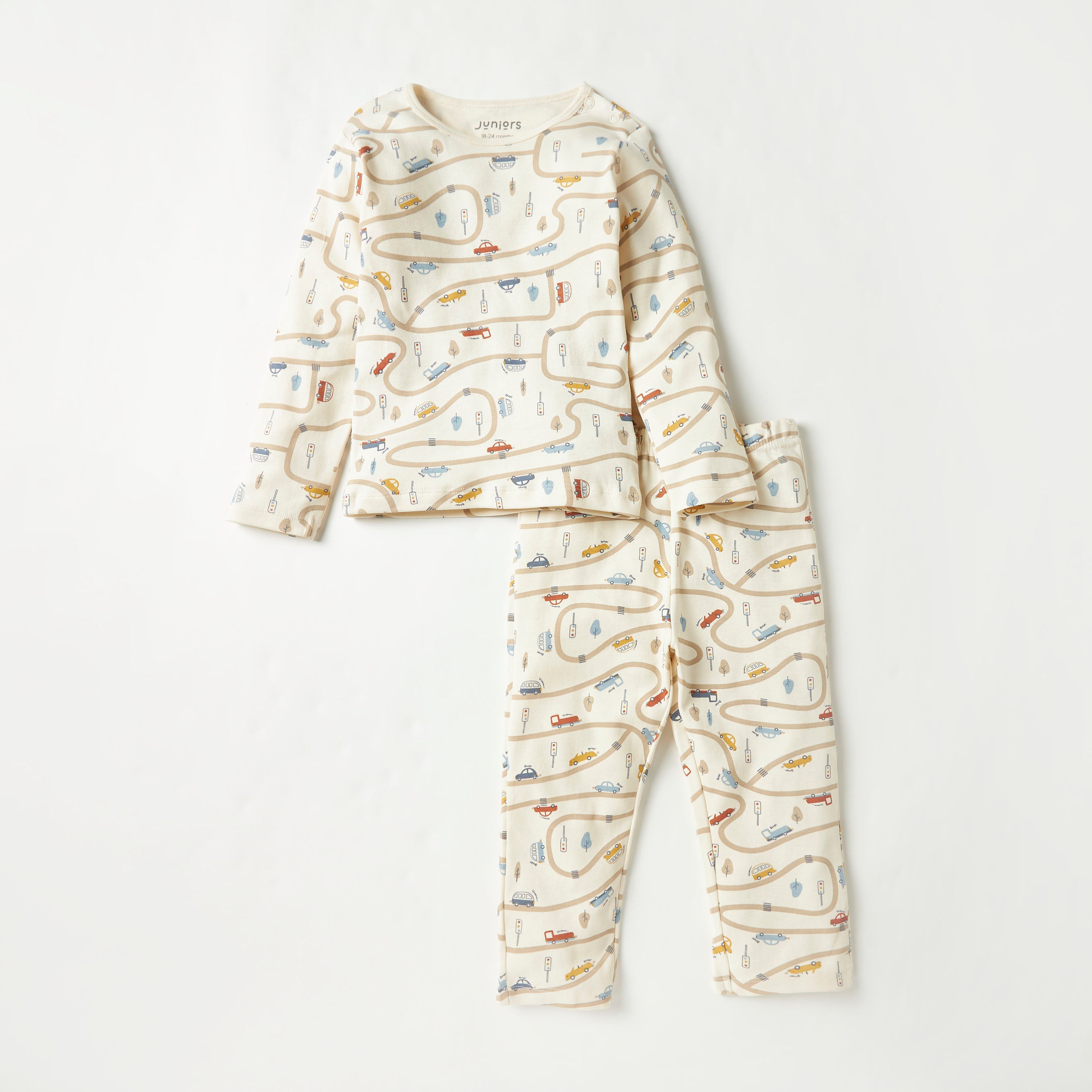 Juniors Tractor Print T-shirt and Pyjama Set