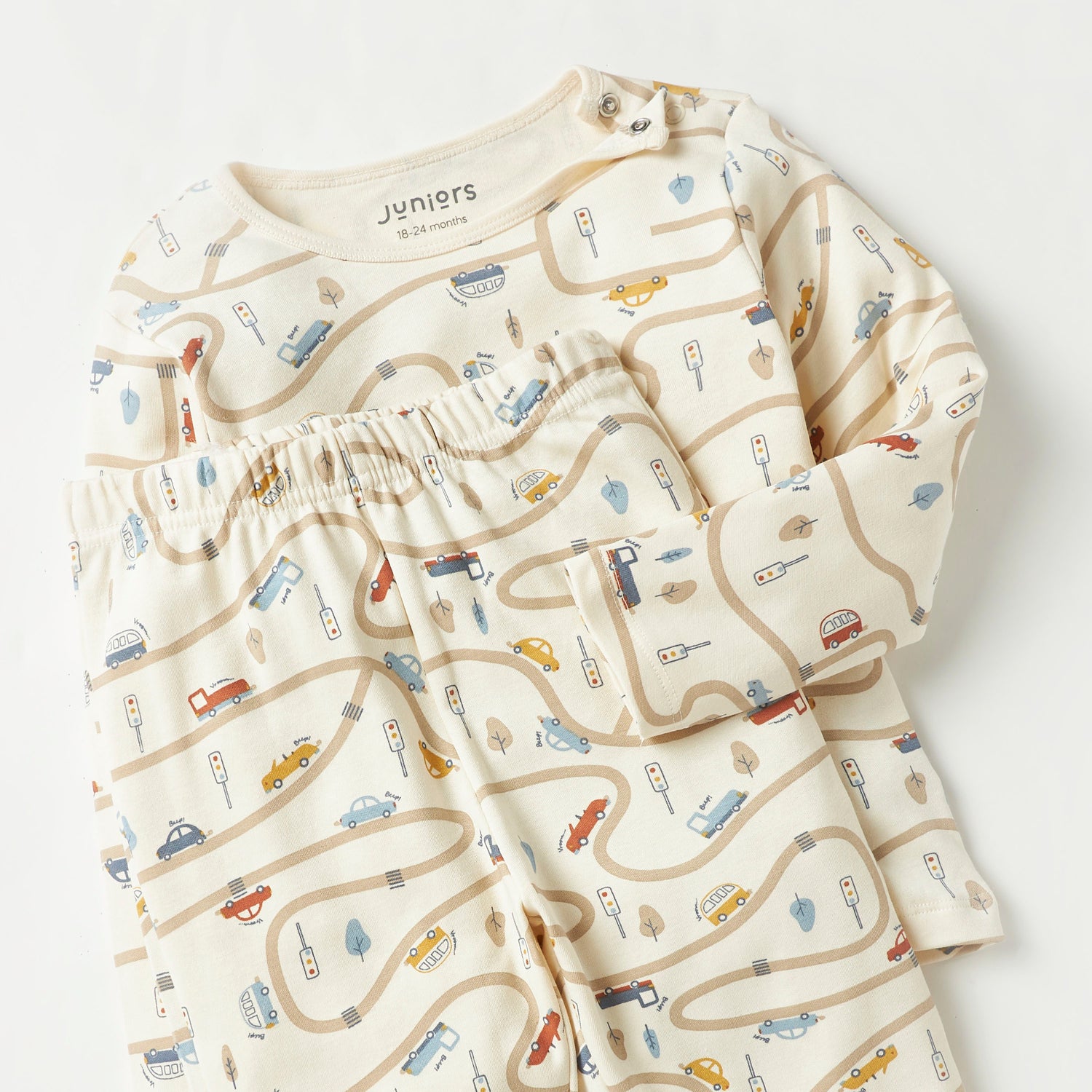 Juniors Tractor Print T-shirt and Pyjama Set