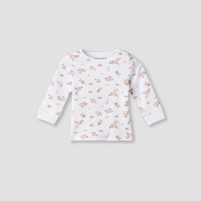 Pack of 3 Juniors Cotton Round Neck Long Sleeves Pyjama Set with Floral Print