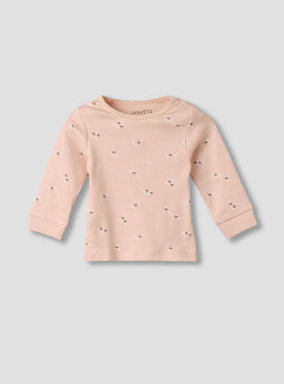 Pack of 3 Juniors Cotton Round Neck Long Sleeves Pyjama Set with Floral Print-baby-girls-clothing-nightwear-pyjamasets-image-8