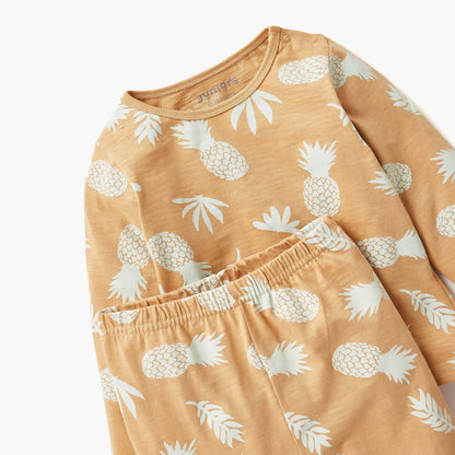 Juniors All-Over Pineapple Print T-shirt and Pyjama Set