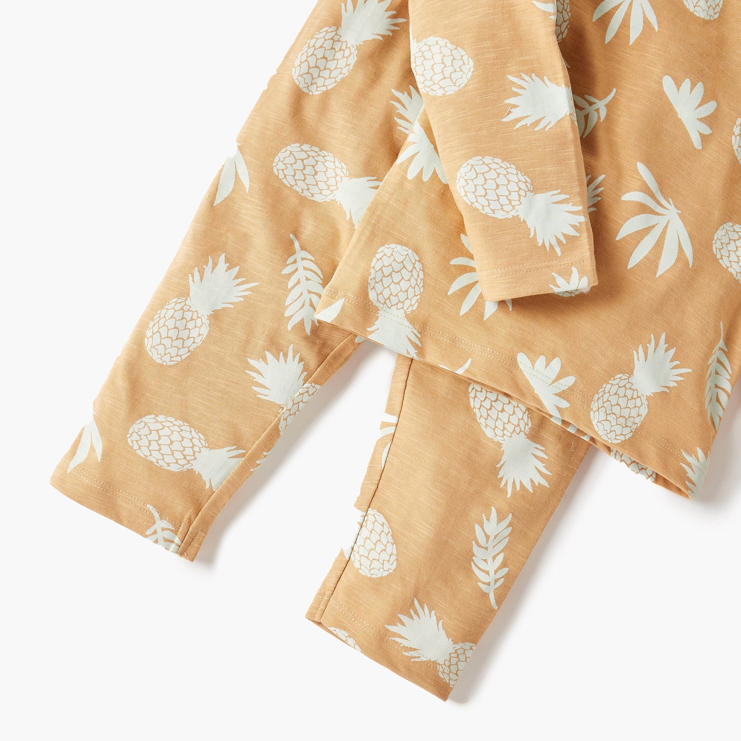 Juniors All-Over Pineapple Print T-shirt and Pyjama Set