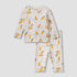 Juniors Cotton Round Neck Long Sleeves Pyjama Set with Carrot Print - Cream / 12-18 mths