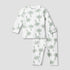 Juniors Cotton Round Neck Long Sleeves Pyjama Set with Palm Tree Print - Cream / 12-18 mths