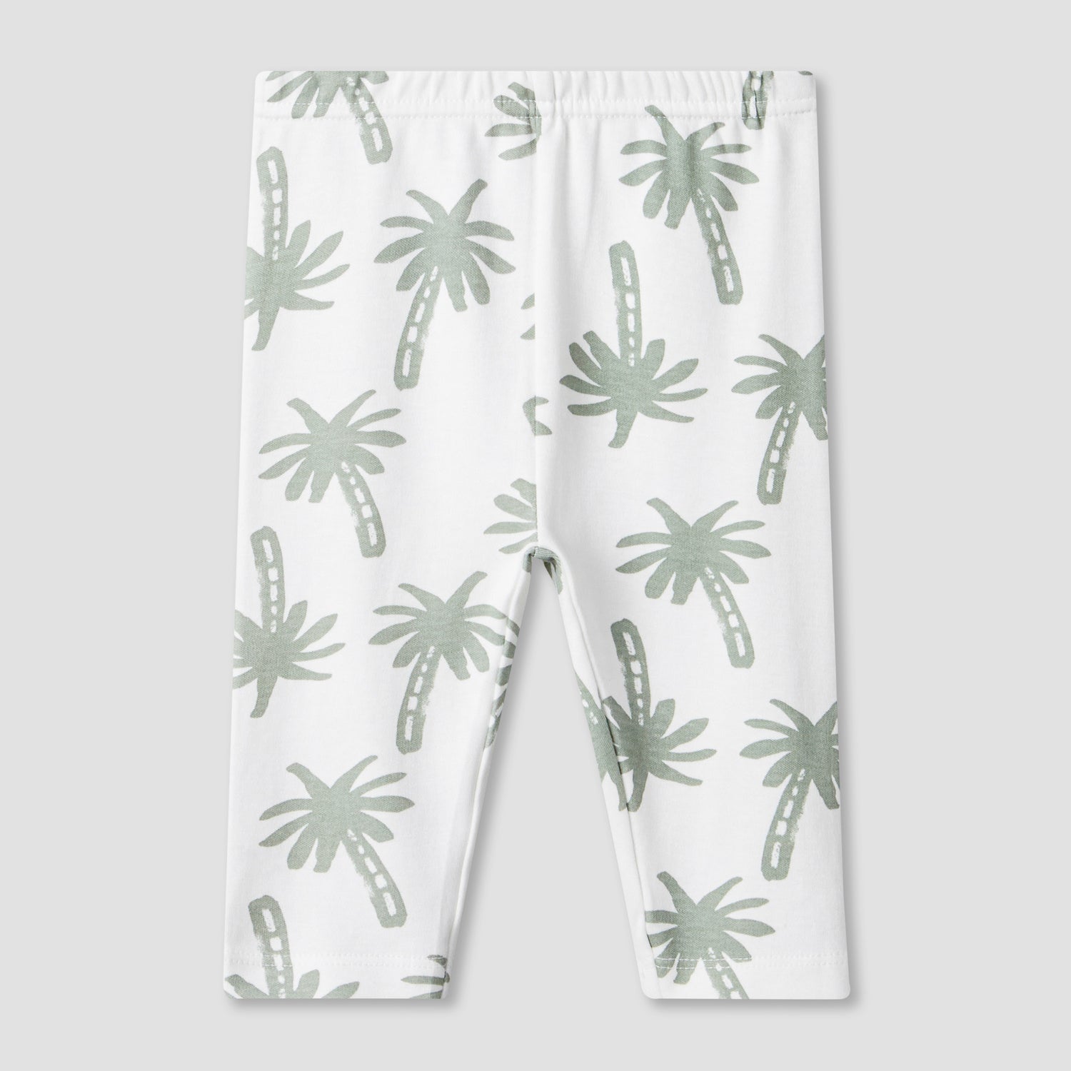 Juniors Cotton Round Neck Long Sleeves Pyjama Set with Palm Tree Print