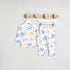 Juniors All-Over Print T-shirt and Pyjama Set - White / 12-18 mths