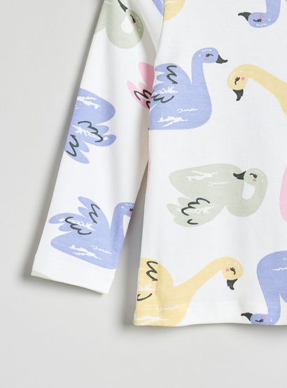 Juniors All-Over Print T-shirt and Pyjama Set-baby-girls-clothing-nightwear-pyjamasets-image-4