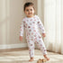 Juniors Cotton Round Neck Long Sleeves Pyjama Set with Food Print - White / 12-18 mths
