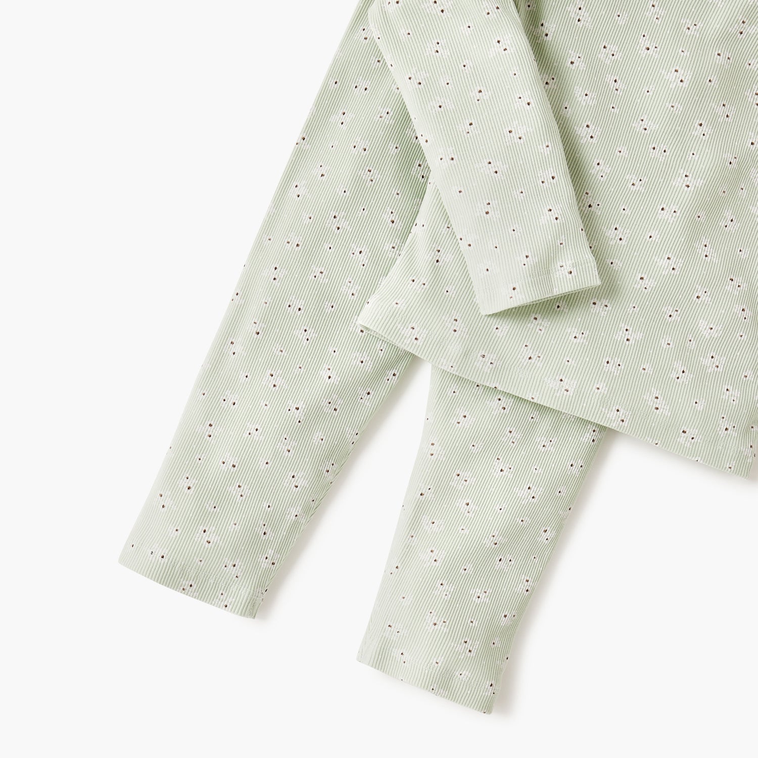Juniors Pyjama Set with Floral Print - Cotton - Long Sleeves