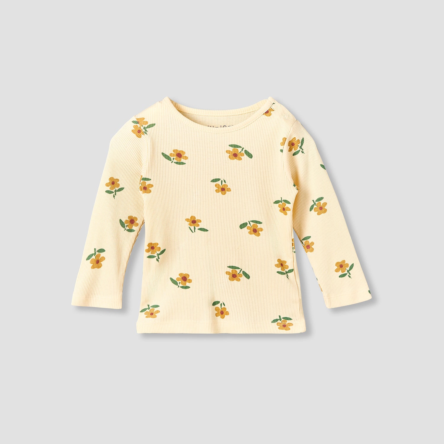 Juniors Cotton Round Neck Long Sleeves Pyjama Set with Floral Print