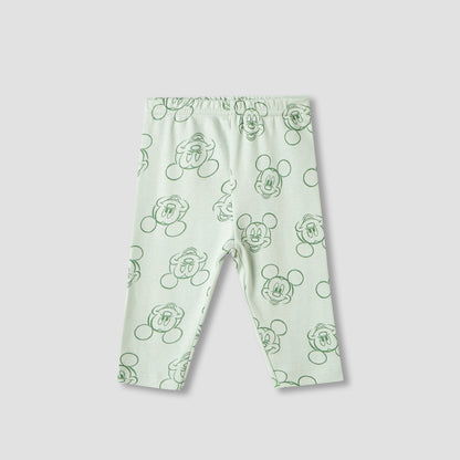 Disney Mickey Mouse Print Shirt and Pyjama Set