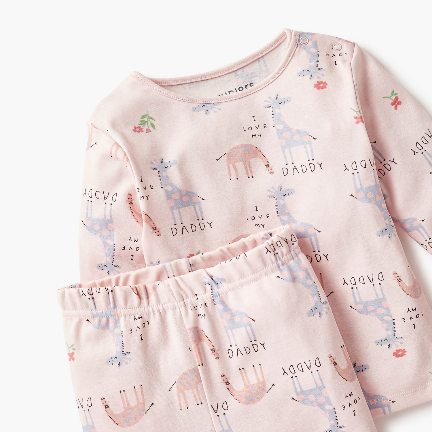 Juniors Bunny Print T-shirt and Pyjama Set