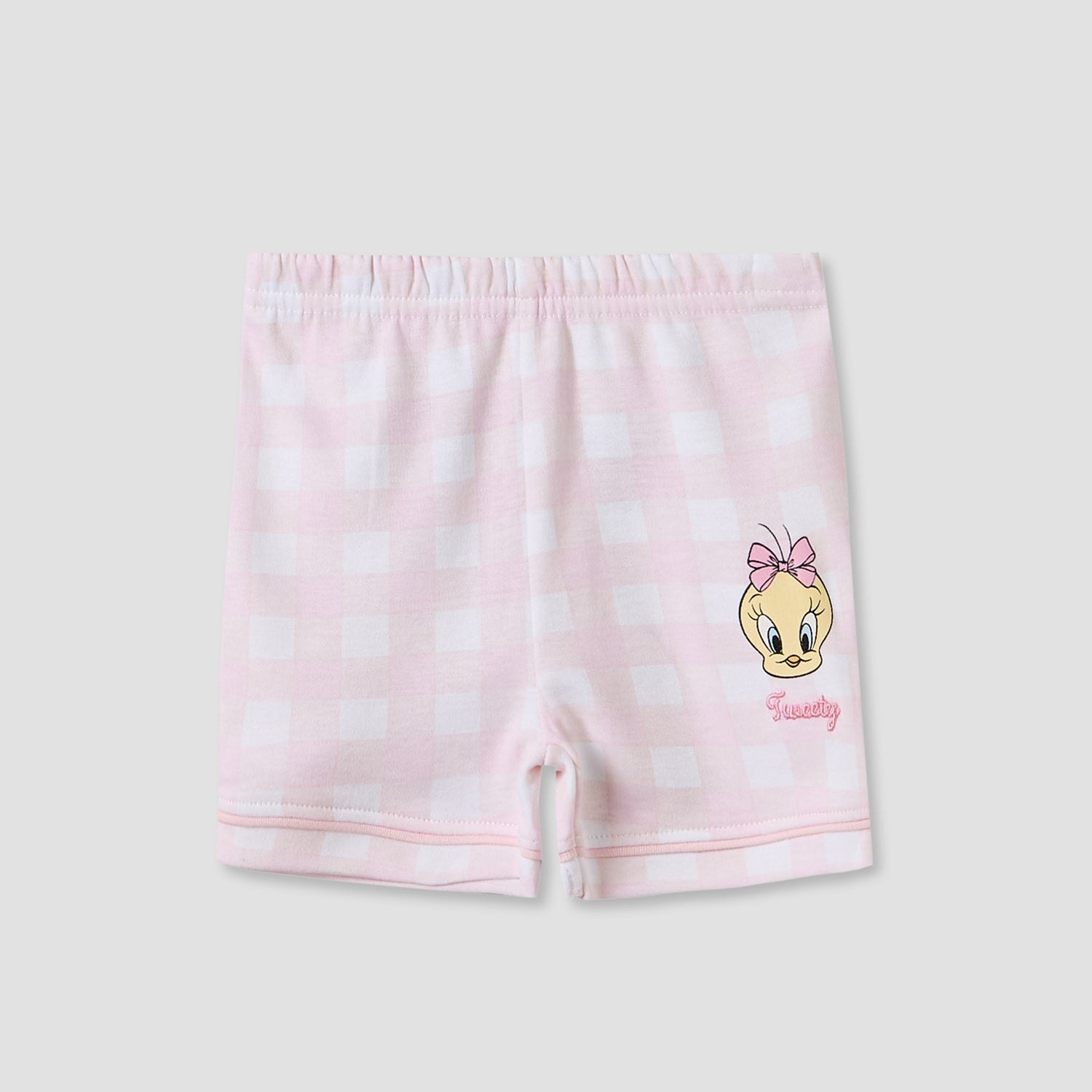 Disney Collared Short Sleeves Shirt and Shorts Set with Tweety Print