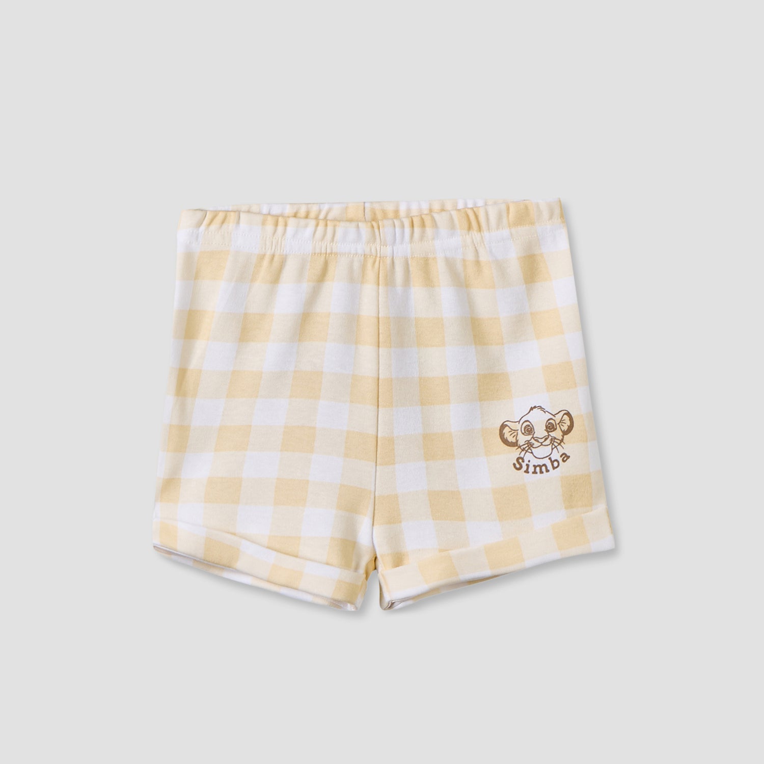Disney Collared Short Sleeves Shirt and Shorts Set with Simba Print