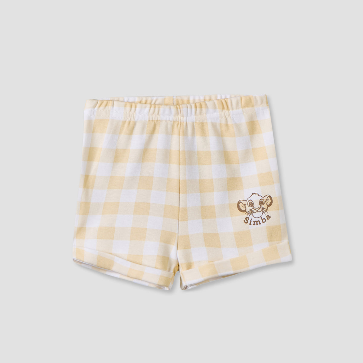 Disney Collared Short Sleeves Shirt and Shorts Set with Simba Print