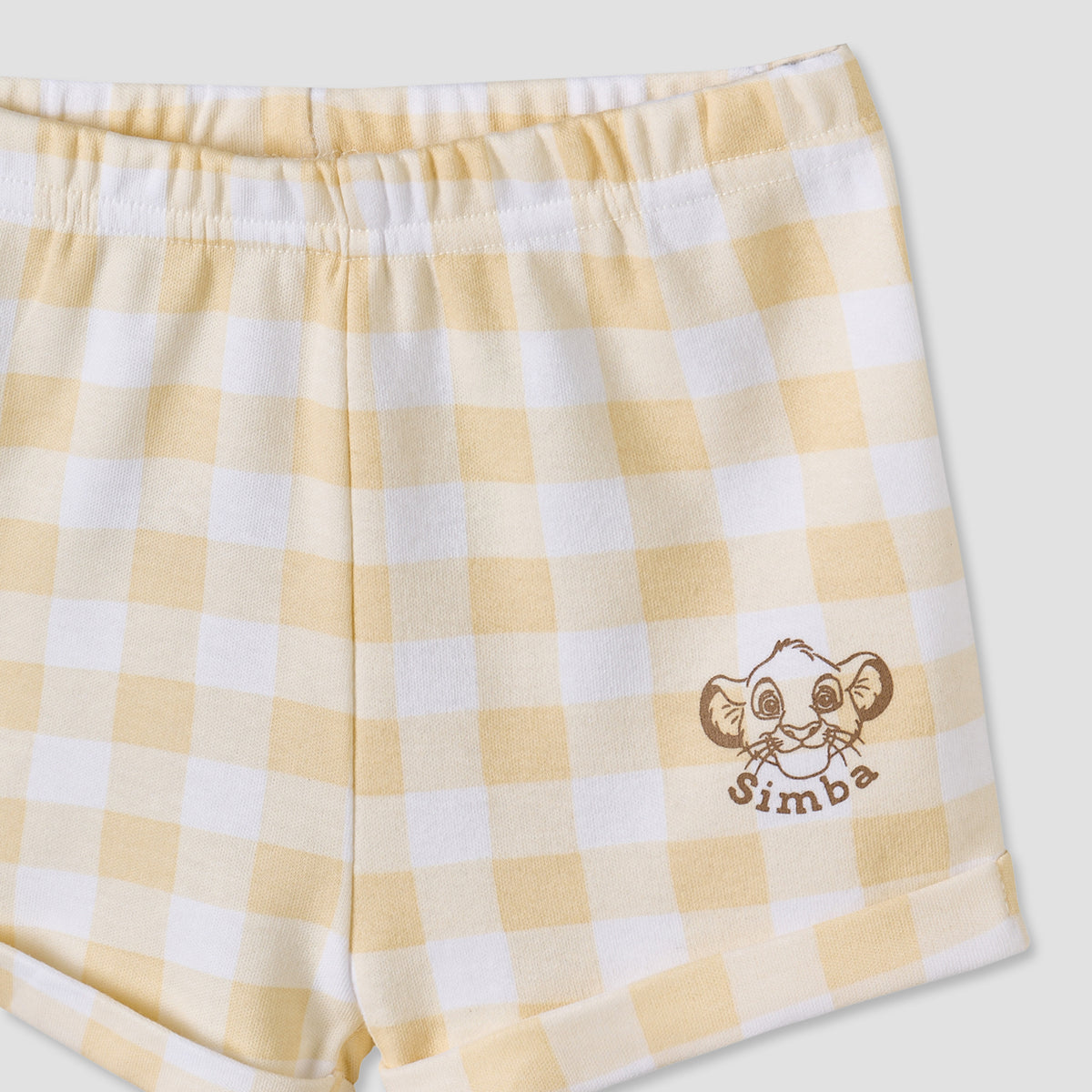 Disney Collared Short Sleeves Shirt and Shorts Set with Simba Print