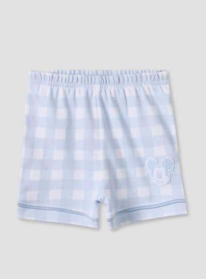 Disney Collared Short Sleeves Shirt and Shorts Set with Mickey Mouse Applique-baby-boys-clothing-setsandcoords-image-4
