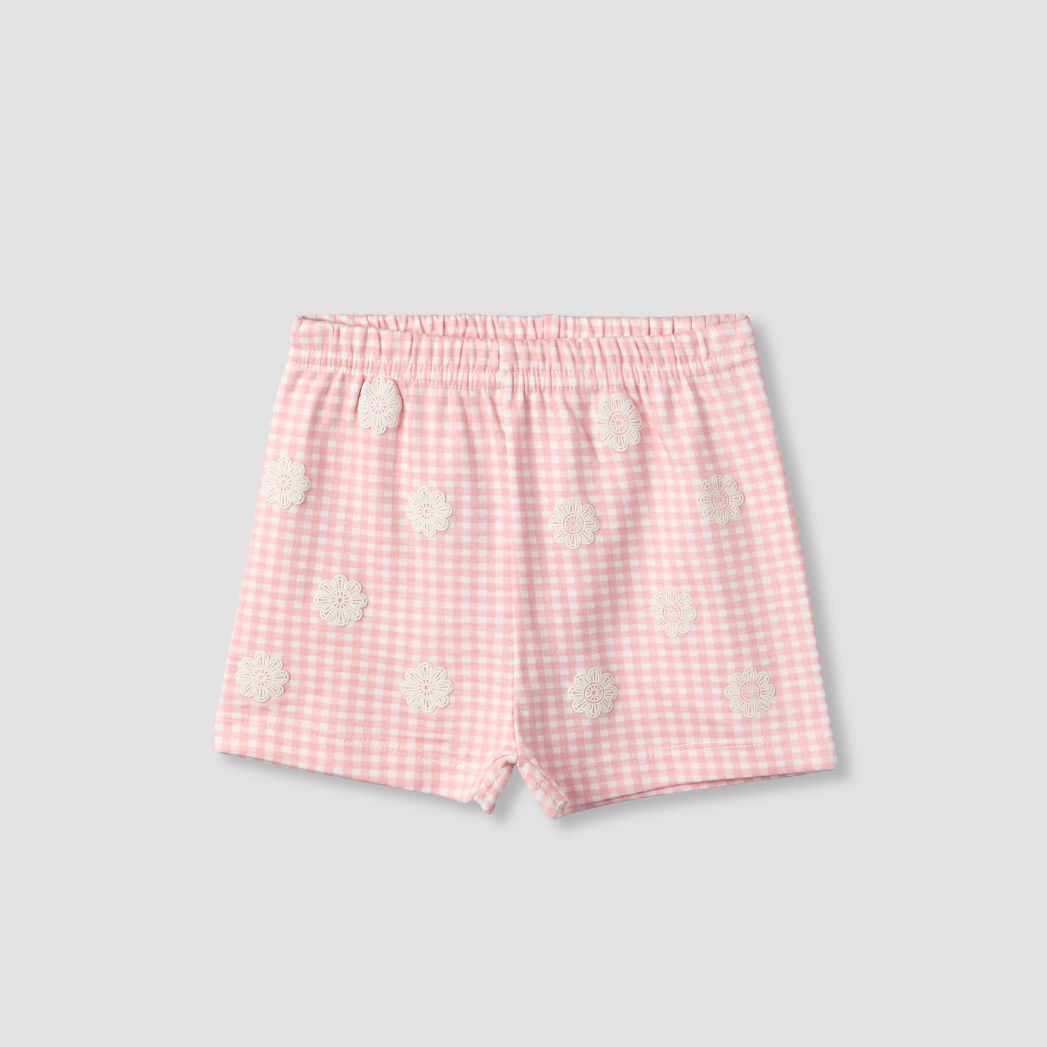 Juniors Crew Neck Short Sleeves T-shirt and Shorts Set with Bunny Applique
