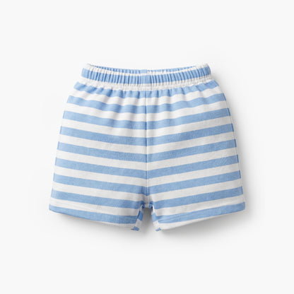 Juniors Crew Neck Short Sleeves T-shirt and Shorts Set with Food Print