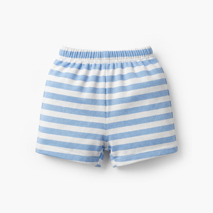 Juniors Crew Neck Short Sleeves T-shirt and Shorts Set with Food Print